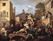 William Hogarth Der Triumphzug des Abgeordneten oil on canvas
